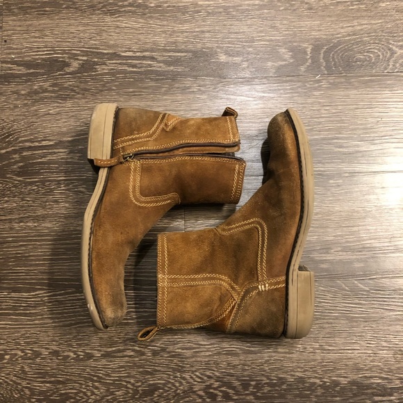 ROAN Suede Zip Ankle boots
